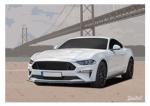 Poster mit Motiv von Mustang PoMu26