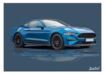 Poster mit Motiv von Mustang PoMu30