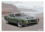Poster mit Motiv von Mustang PoMu4