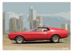 Poster mit Motiv von Mustang PoMu8