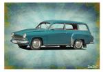 Poster mit Motiv von Wartburg PoWa30