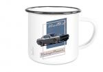 Emailletasse mit Motiv von Challenger & Charger ETaCh1