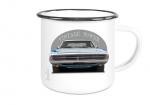 Emailletasse mit Motiv von Challenger & Charger ETaCh10