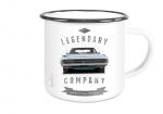 Emailletasse mit Motiv von Challenger & Charger ETaCh11