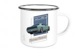 Emailletasse mit Motiv von Challenger & Charger ETaCh14