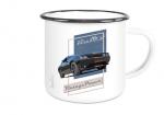 Emailletasse mit Motiv von Challenger & Charger ETaCh16