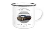 Emailletasse mit Motiv von Challenger & Charger ETaCh18