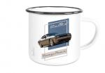 Emailletasse mit Motiv von Challenger & Charger ETaCh20