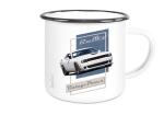 Emailletasse mit Motiv von Challenger & Charger ETaCh23