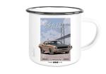 Emailletasse mit Motiv von Challenger & Charger ETaCh24