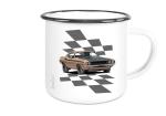 Emailletasse mit Motiv von Challenger & Charger ETaCh25
