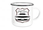 Emailletasse mit Motiv von Challenger & Charger ETaCh7