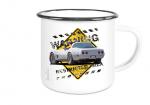 Emaille Tasse / Becher mit Motiv von Corvette ETaCo13