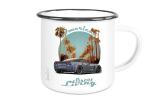 Emaille Tasse / Becher mit Motiv von Corvette ETaCo23