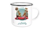 Emaille Tasse / Becher mit Motiv von Corvette ETaCo26
