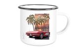 Emaille Tasse / Becher mit Motiv von Corvette ETaCo28