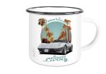 Emaille Tasse / Becher mit Motiv von Corvette ETaCo42