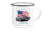 Emaille Tasse / Becher mit Motiv von Corvette ETaCo45