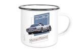 Emaille Tasse / Becher mit Motiv von Corvette ETaCo48
