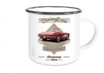 Emaille Tasse / Becher mit Motiv von Corvette ETaCo56