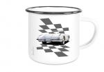 Emaille Tasse / Becher mit Motiv von Corvette ETaCo58