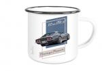 Emaille Tasse / Becher mit Motiv von Corvette ETaCo62