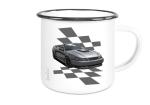 Emaille Tasse / Becher mit Motiv von Mustang ETaMu10