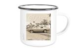 Emaille Tasse / Becher mit Motiv von Mustang ETaMu15