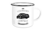 Emaille Tasse / Becher mit Motiv von Mustang ETaMu16