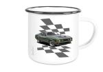 Emaille Tasse / Becher mit Motiv von Mustang ETaMu18