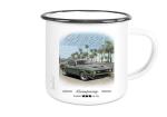 Emaille Tasse / Becher mit Motiv von Mustang ETaMu19