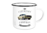Emaille Tasse / Becher mit Motiv von Mustang ETaMu20