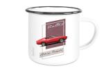 Emaille Tasse / Becher mit Motiv von Mustang ETaMu26