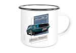Emaille Tasse / Becher mit Motiv von Mustang ETaMu27