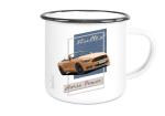 Emaille Tasse / Becher mit Motiv von Mustang ETaMu28