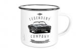 Emaille Tasse / Becher mit Motiv von Mustang ETaMu32