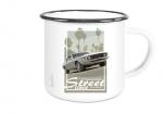 Emaille Tasse / Becher mit Motiv von Mustang ETaMu34