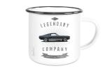 Emaille Tasse / Becher mit Motiv von Mustang ETaMu5
