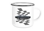 Emaille Tasse / Becher mit Motiv von Mustang ETaMu6