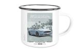 Emaille Tasse / Becher mit Motiv von Mustang ETaMu8
