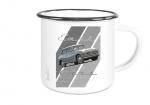 Emailletasse mit Motiv von OstCars ETaOC15
