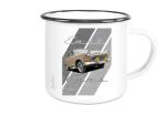 Emailletasse mit Motiv von OstCars ETaOC31