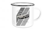 Emailletasse mit Motiv von OstCars ETaOC37