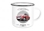 Emailletasse mit Motiv von OstCars ETaOC48