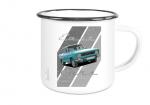 Emailletasse mit Motiv von OstCars ETaOC9