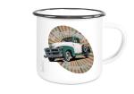 Emaille Tasse / Becher mit Motiv von Pickup ETaPu1