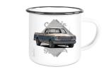 Emaille Tasse / Becher mit Motiv von Pickup ETaPu14