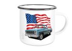 Emaille Tasse / Becher mit Motiv von Pickup ETaPu15