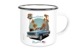 Emaille Tasse / Becher mit Motiv von Pickup ETaPu16