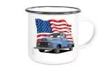 Emaille Tasse / Becher mit Motiv von Pickup ETaPu17